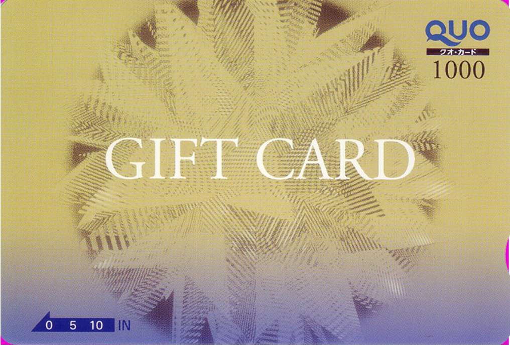 QUOカード<br>1,000円(30ptで抽選)